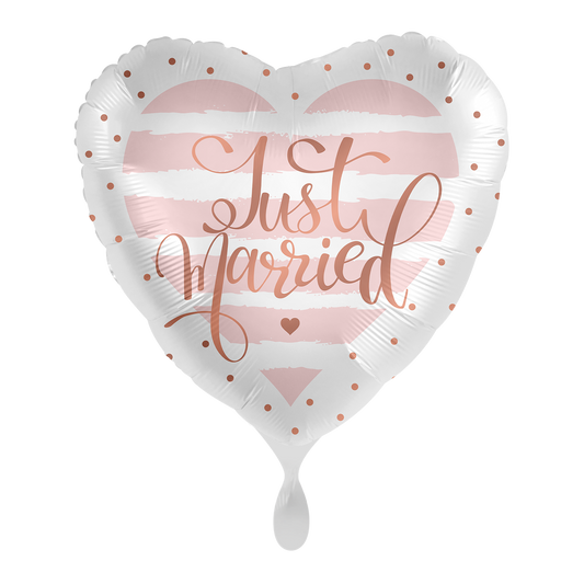 1 Ballon - Just Married Rose - FR
