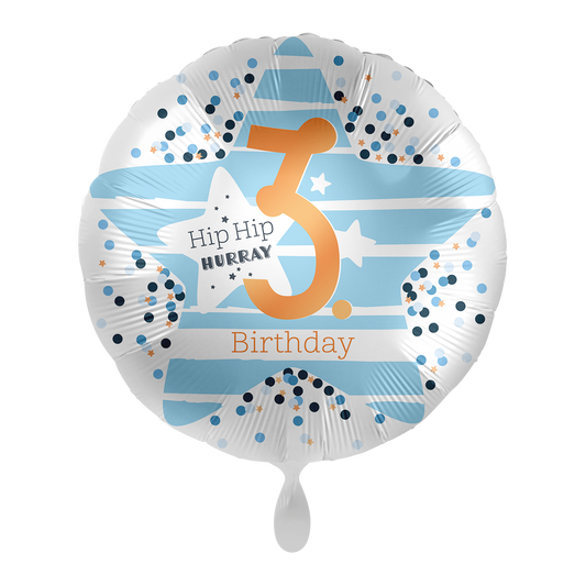 1 Ballon - 3e Anniversaire Étoiles - FR