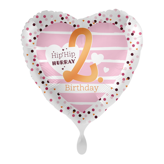 1 Ballon - 2. Cœurs d'anniversaire - FRA