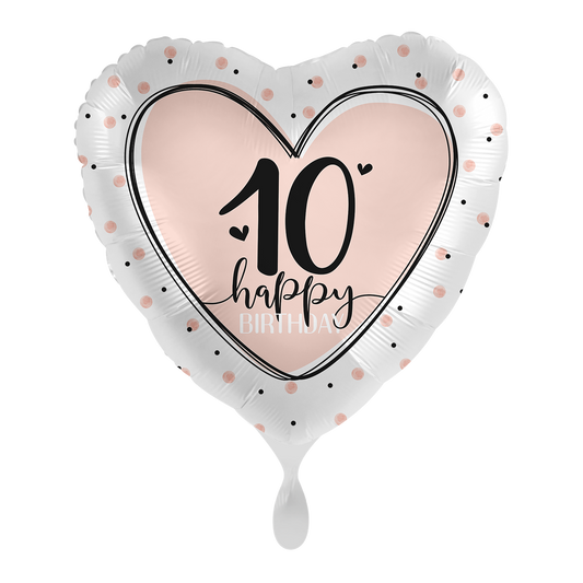 1 Ballon - Lovely Birthday 10 - FR