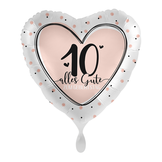 1 Ballon - Joyeux Anniversaire 10 - FR