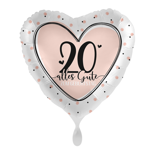 1 Ballon - Lovely Birthday 20 - NL