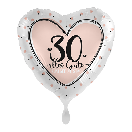 1 Ballon - Lovely Birthday 30 - NL