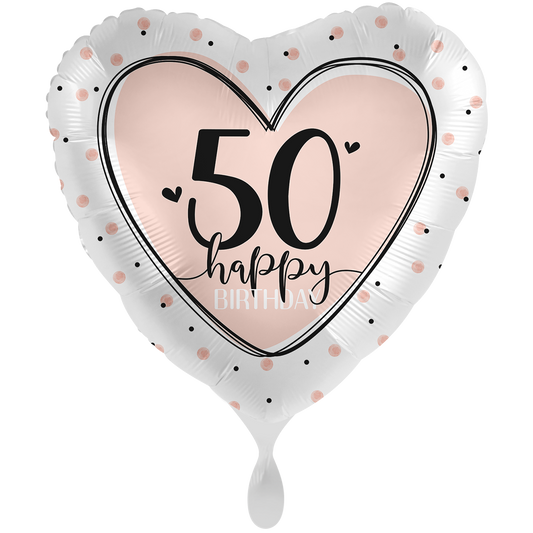 1 Ballon XXL - Lovely Birthday 50 - ANGLAIS