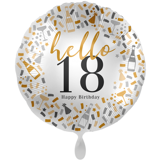 1 Ballon XXL - Hallo 18 - ENG