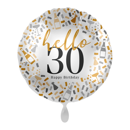 1 Ballon - Hallo 30 - ENG