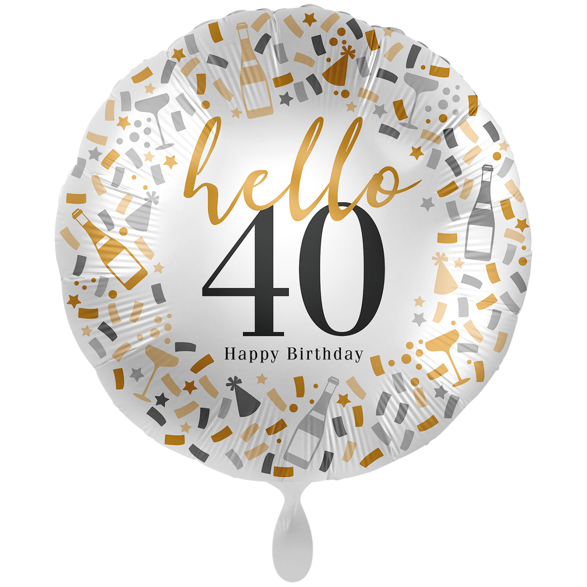 1 Ballon XXL - Hello 40 - ENG