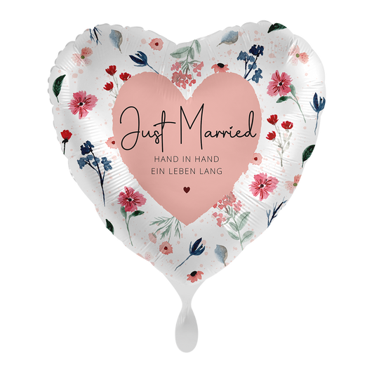 1 Ballon - Just Married Flowers - FRA