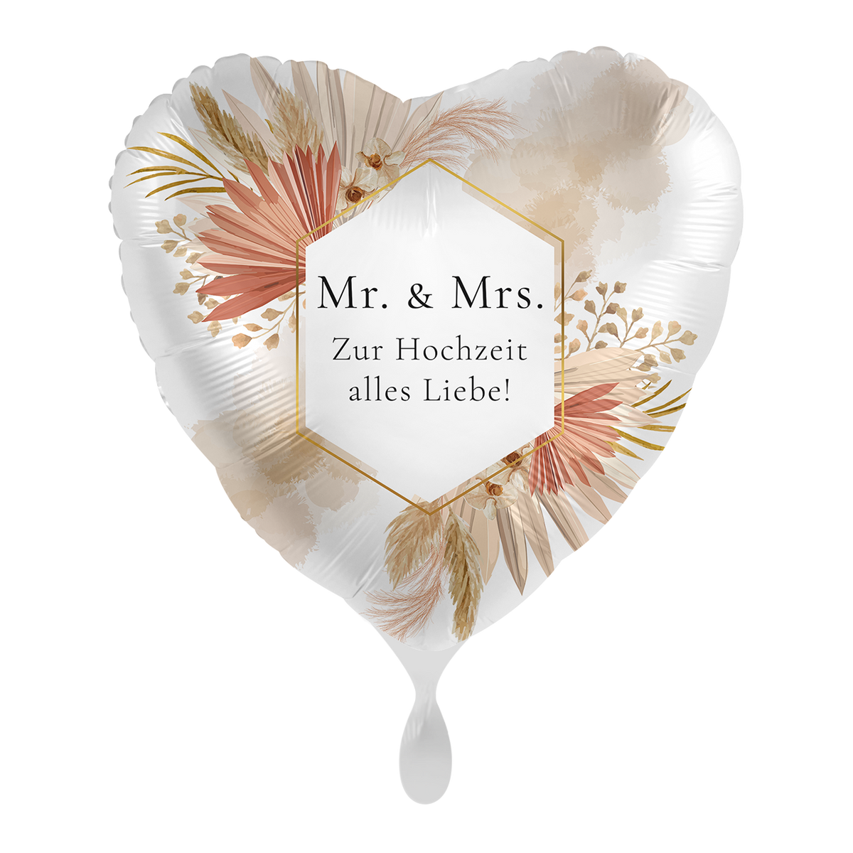 1 Ballon - Mariage motifs floraux bohèmes - FRA