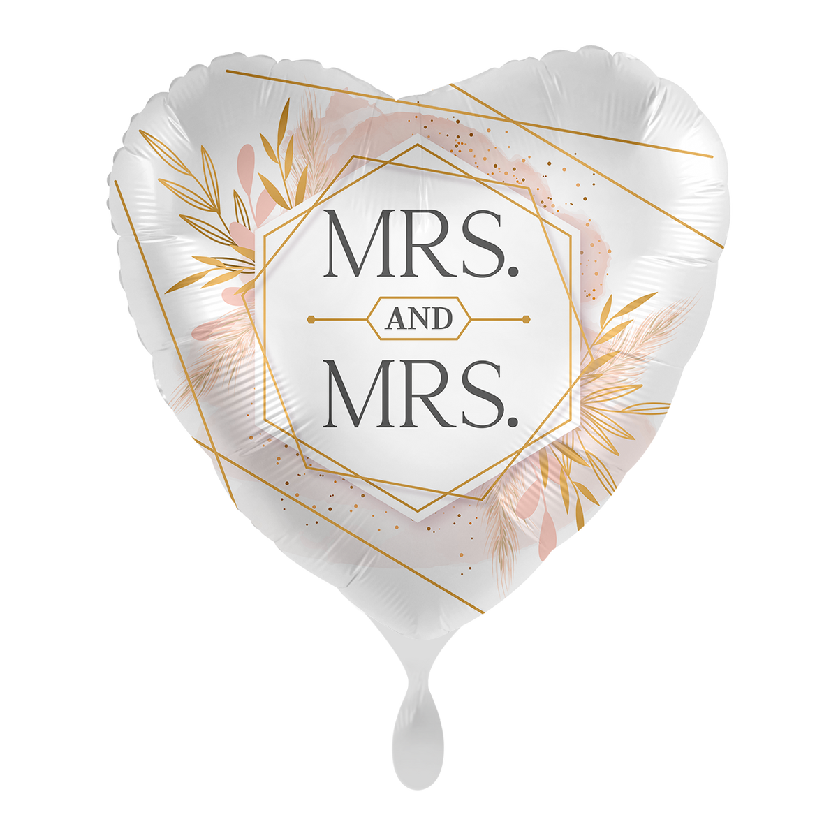 1 Ballon - Mrs. & Mrs. Modern Blush - NL