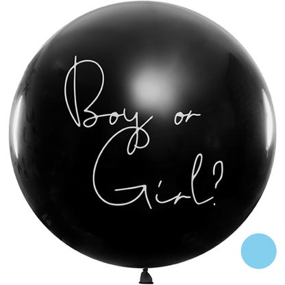 1 Gros ballon - Ø 1m - Boy or Girl - Bleu