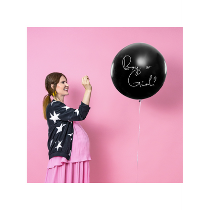 1 Gros ballon - Ø 1m - Boy or Girl - Bleu