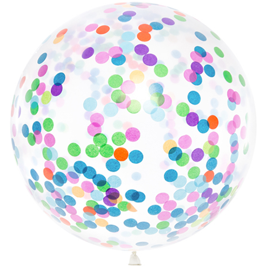 1 ballon confettis XXL - Ø 1 m