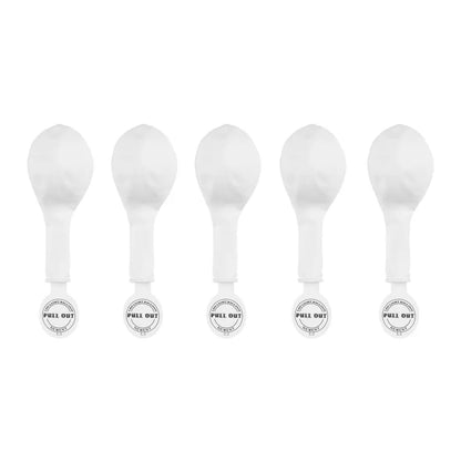 5 LED-ballonnen - Ø 30 cm - Wit