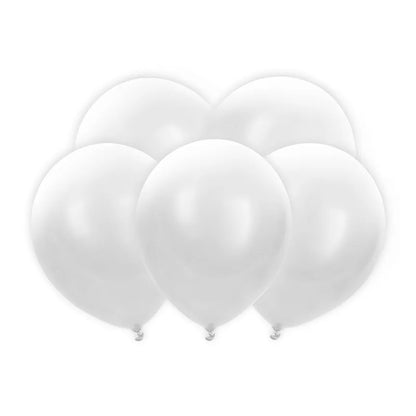 5 LED-ballonnen - Ø 30 cm - Wit