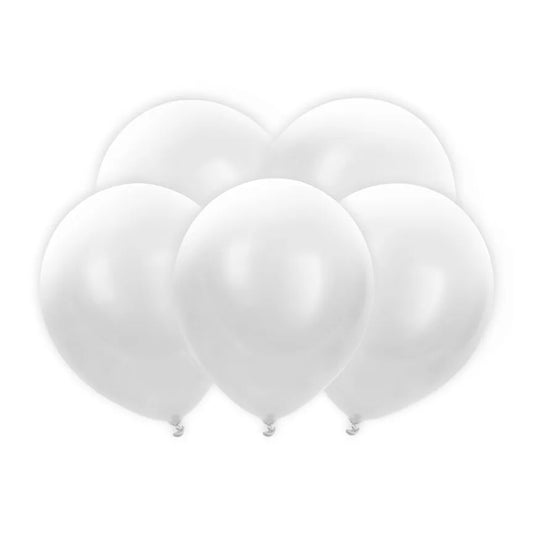 5 ballons LED - Ø 30 cm - Blanc
