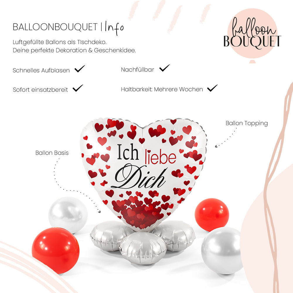 1 bouquet de ballons - Je t'aime - GER