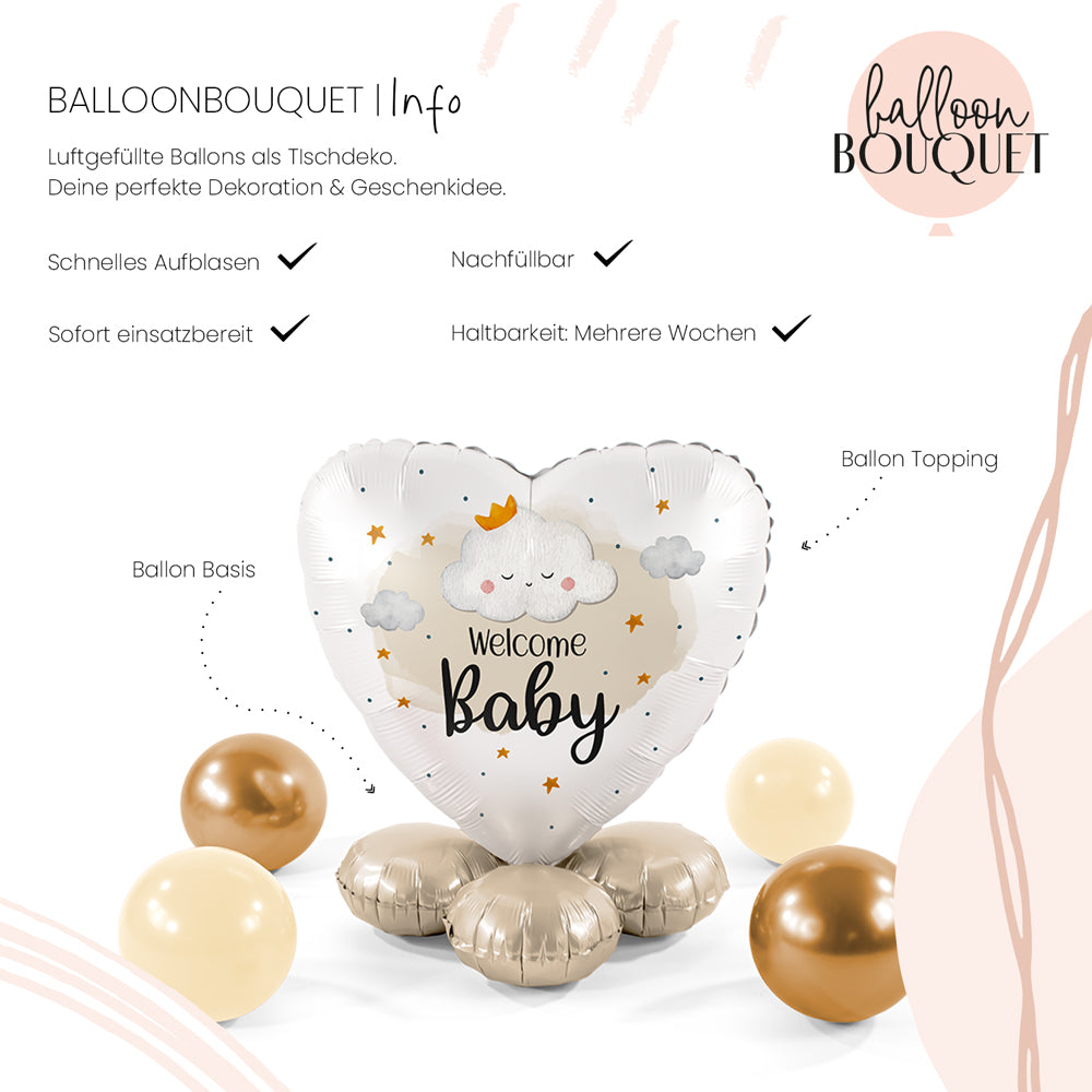 1 Ballonnenboeket - Kleine Wolk - NL