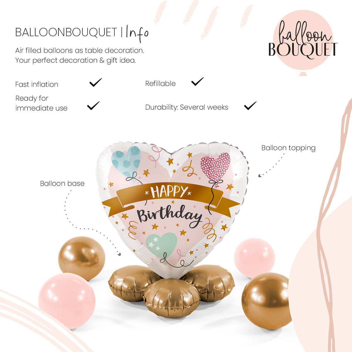 1 Bouquet de ballons - Celebrate Pastel - ENG