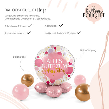 1 Bouquet de Ballons - Joyeux Anniversaire - FRA