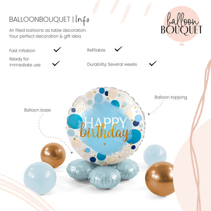 1 bouquet de ballons - Joyeux anniversaire - ANG