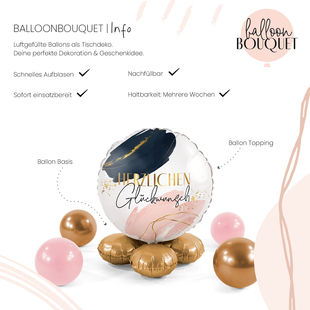 1 Bouquet de Ballons - Ambiance Anniversaire Moderne - FRA