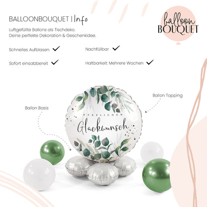 1 Bouquet de ballons - Green Magic Wishes - FRA