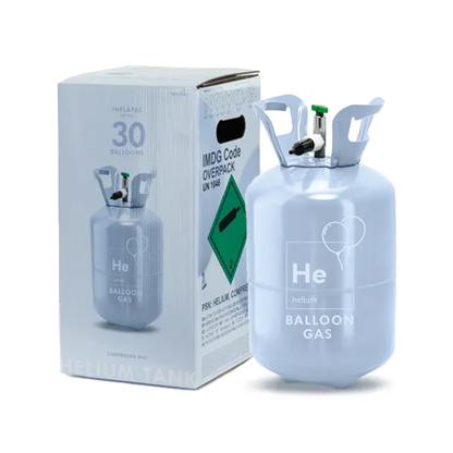 1 heliumtank 30 - helium voor ballonnen - 0,20m³