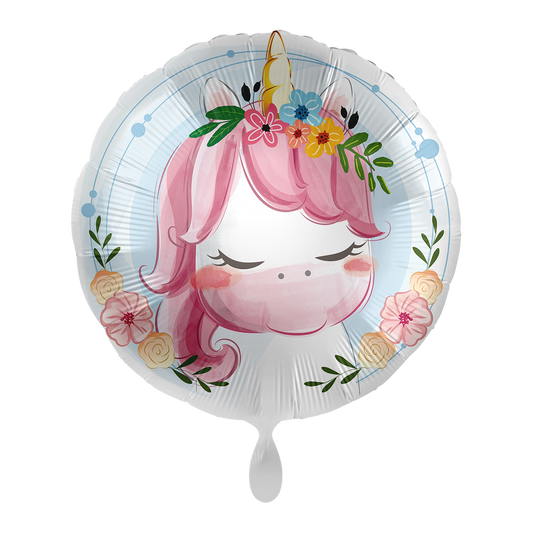 1 Ballon - Licorne mignonne - UNI