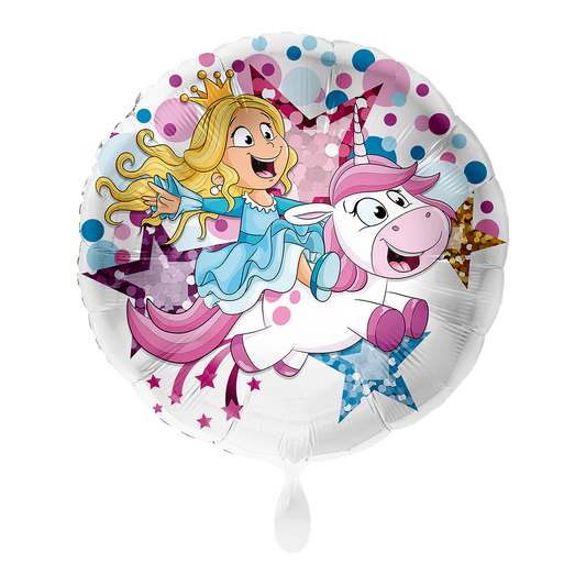 1 Ballon - Licorne & Princesse - UNI
