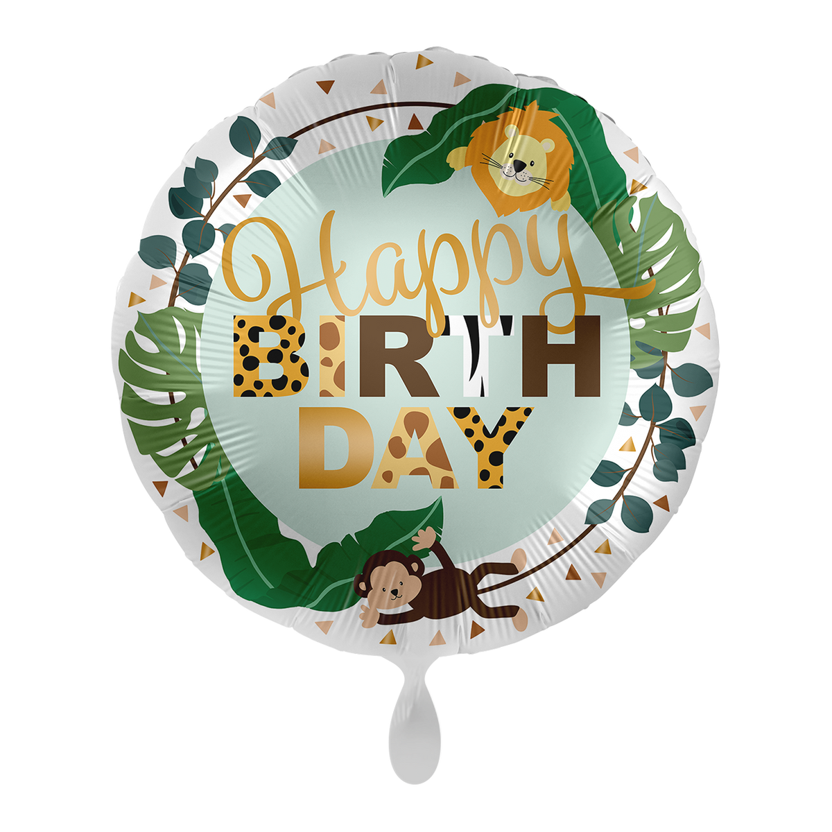 1 Ballon - Jungle Friends Anniversaire - FRA