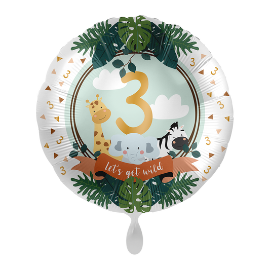 1 Ballon - Jungle-Vrienden - Drie
