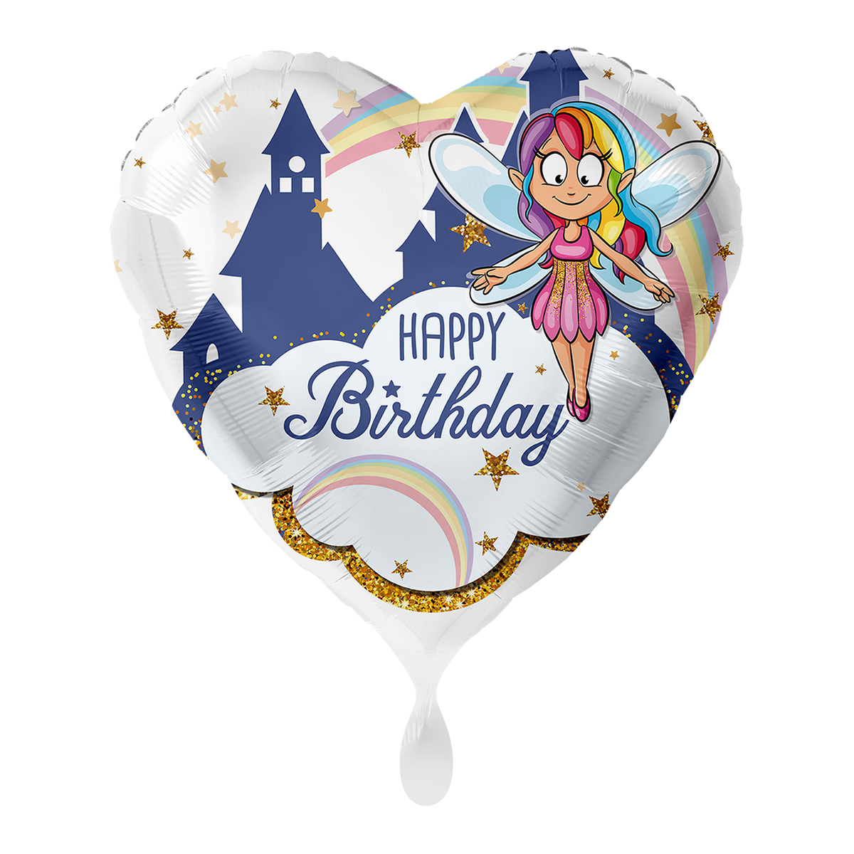1 Ballon - Fairy Magic Happy Birthday - FR