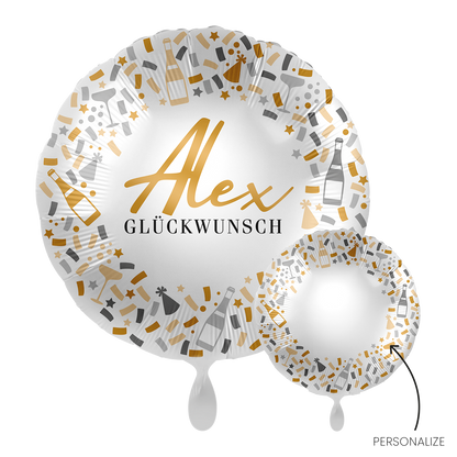 1 ballon - personaliseer IT - Hallo