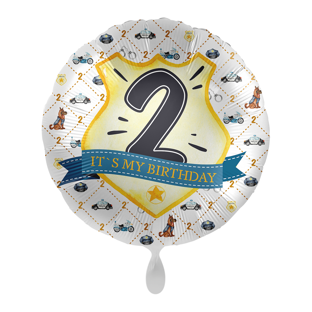 1 Ballon - Police Academy - Twee