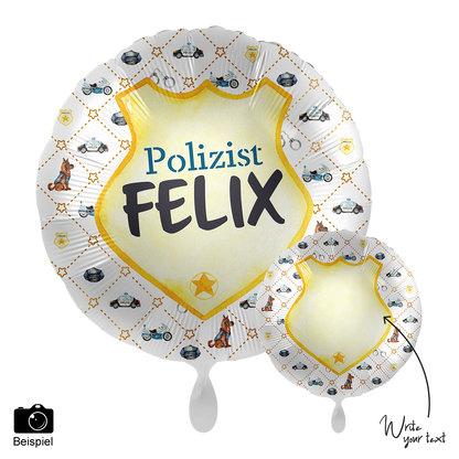 1 Ballon - Personalisez-le - Académie de Police