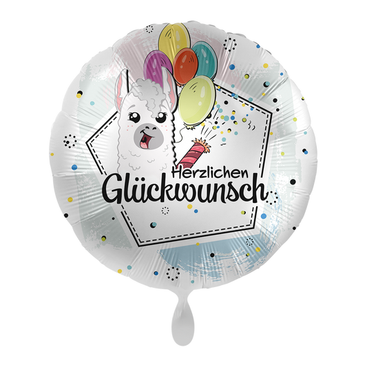 1 Ballon - Lama Joyeux anniversaire