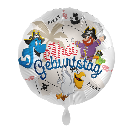 1 Ballon - Verjaardag Piraat Ahoy