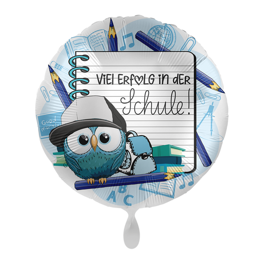 1 Ballon - Veel succes op school jongen