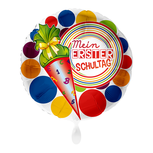 1 ballon - Mijn 1e schooldag Bont