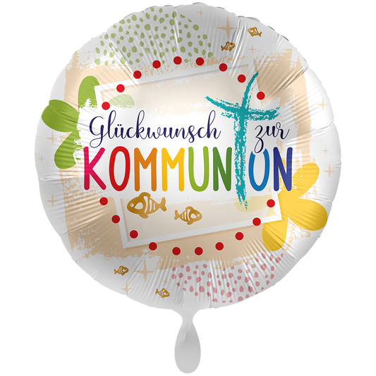 1 Ballon XXL - Félicitations Communion - FRA