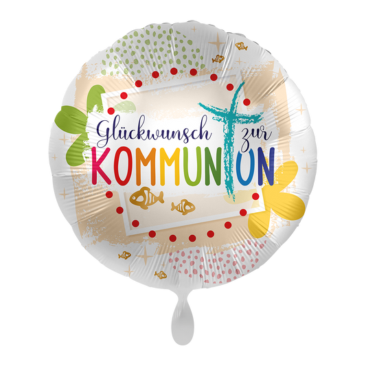 1 ballon - Communie Gefeliciteerd