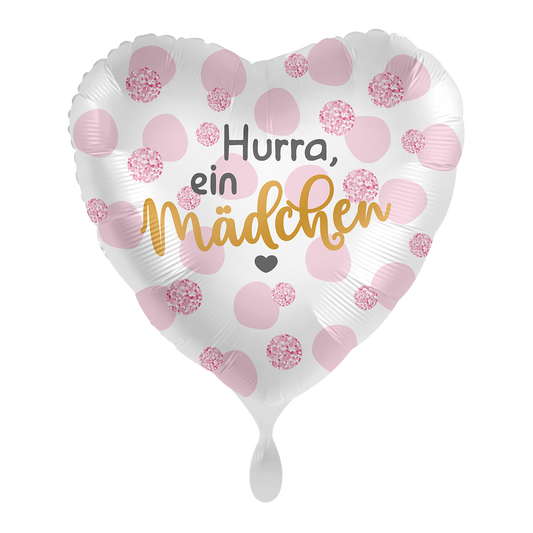 1 ballon - Hoera, een meisje