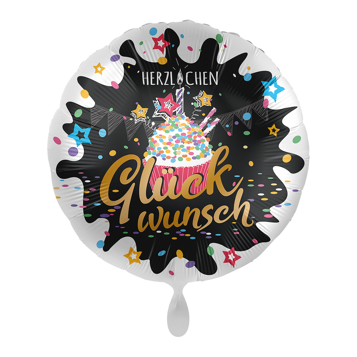 1 ballon - Joyeux Anniversaire Cupcake