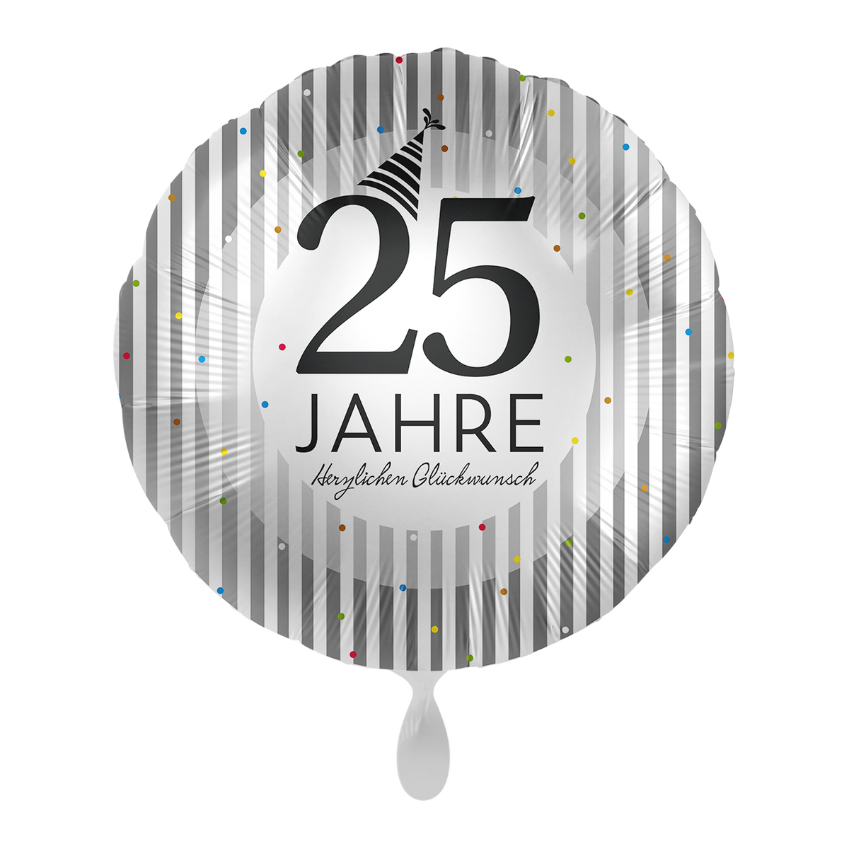 1 Ballon - Rayures Argentées - GER