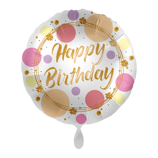 1 Ballon - Shiny Dots Birthday - NL