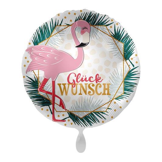 1 Ballon - Félicitations Flamant rose