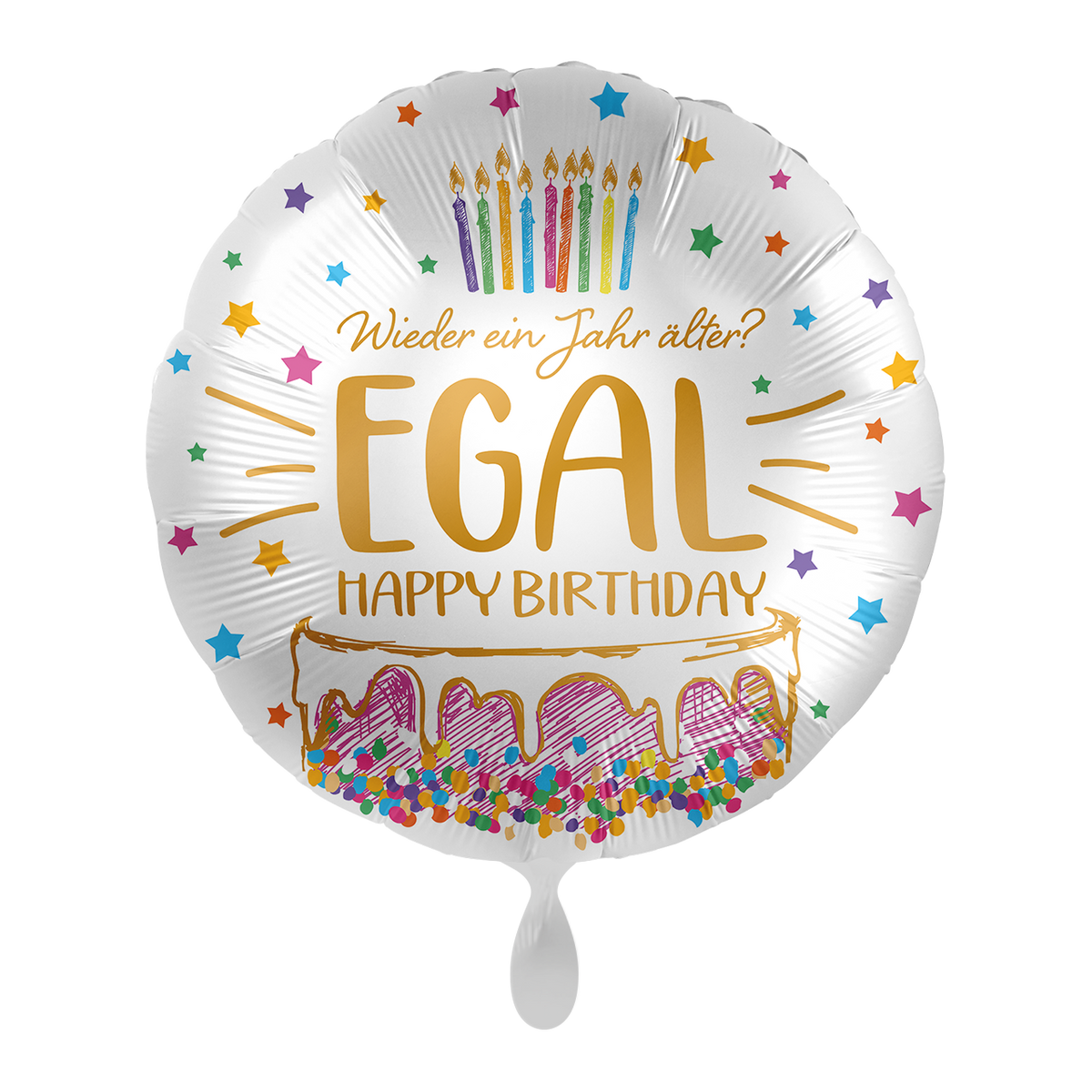 1 Ballon - Gâteau d'anniversaire - FRA