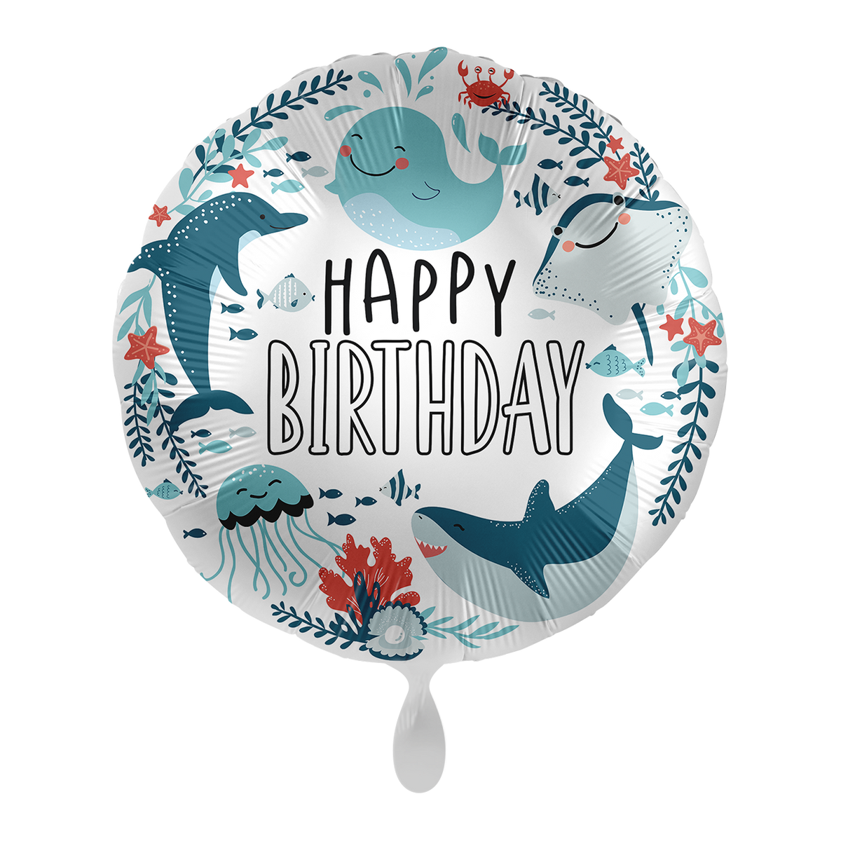 1 Ballon - Anniversaire Sous la Mer - FR