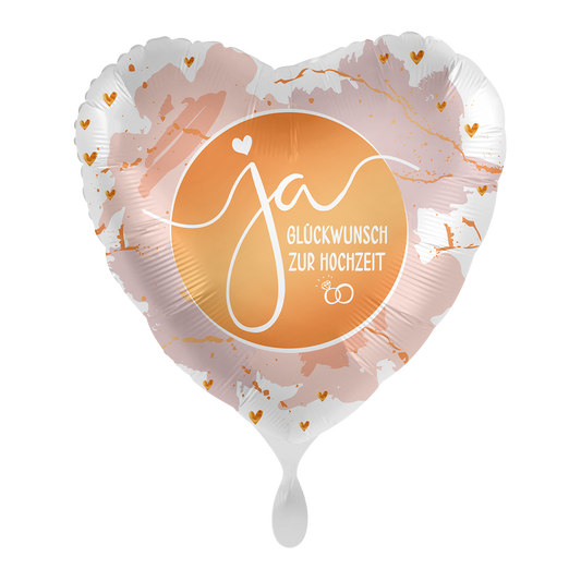 1 Ballon - Ja Gefeliciteerd met jullie huwelijk